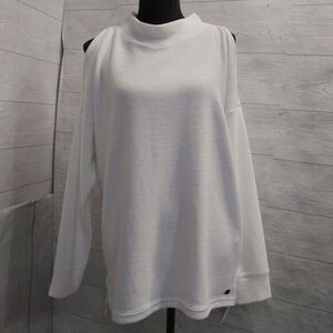 Ideology white oversized sweater‎ open shoulder
